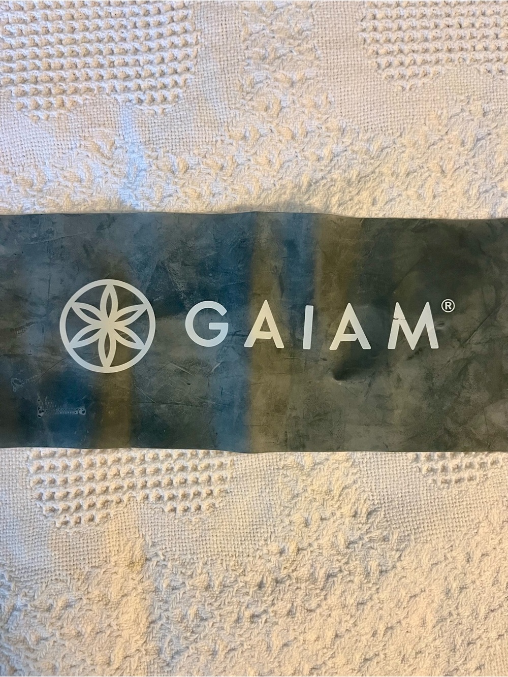 🍀 FREE 3rd item 🍀 GAIAM Gray-Green Stretch Exercise Band - Resistance Loop